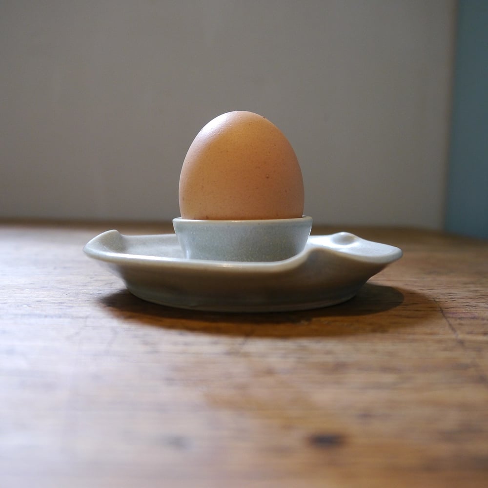 Image of Egg cups in frosted blue