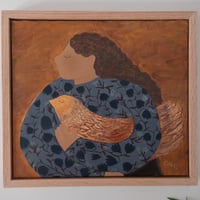 Image 1 of A Girl and her Chicken