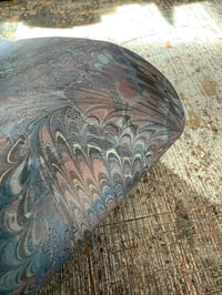 Image 3 of Rare 'Double printed' printed marbled paper // just one available