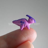 Image 2 of Lavender mini Parasaurolophus