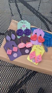 Image 2 of Kinky Clay Earrings 