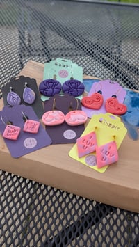 Image 3 of Kinky Clay Earrings 