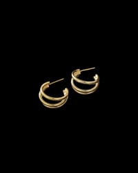 Image 2 of Roxanne Triple Hoop Earrings