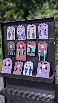 Image 1 of Queer JULY colors epoxy earrings