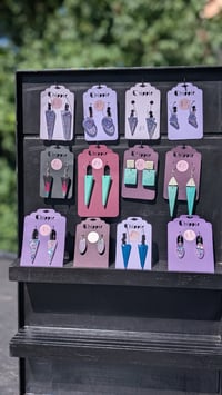 Image 8 of Queer JULY colors epoxy earrings