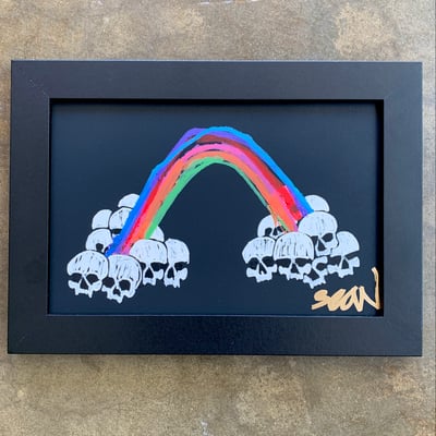 Image of Rainbows End V6 6x9 (original) FRAMED