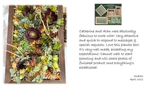 Image of Vertical Succulent Heart Shaped Planter Boxes: