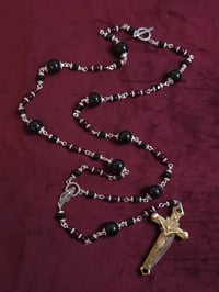 Image 1 of Todd Knife Rosary Silver