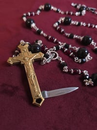 Image 2 of Todd Knife Rosary Silver