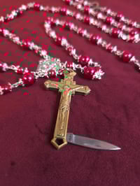 Image 2 of Carmilla Knife Rosary Silver