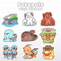 Pokepals Vinyl Stickers