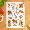 Daies at the Castel Sticker Sheet