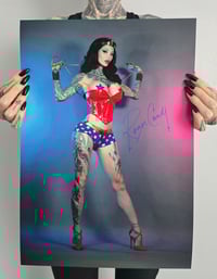 WONDER WOMAN 12"x18" signed poster