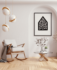 Image 3 of As For Me And My House Print