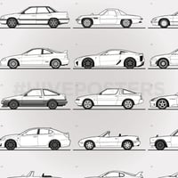 Image 5 of 50 JDM Icons Japanese Car Poster