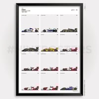 Image 1 of Senna F1 Cars Poster