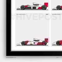 Image 4 of Senna F1 Cars Poster