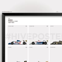 Image 2 of Senna F1 Cars Poster