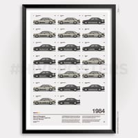 Image 1 of 1984 Race of Champions Mercedes 190E 2.3-16 Senna Poster