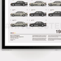 Image 3 of 1984 Race of Champions Mercedes 190E 2.3-16 Senna Poster