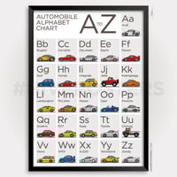 Image 1 of ABC Car Alphabet Poster