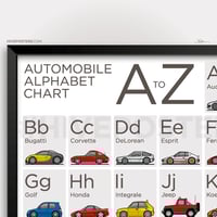 Image 2 of ABC Car Alphabet Poster