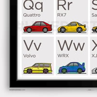 Image 4 of ABC Car Alphabet Poster