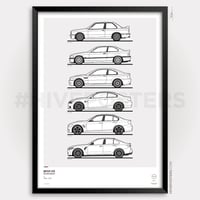 Image 1 of BMW M3 Generations Poster