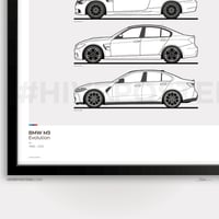 Image 3 of BMW M3 Generations Poster