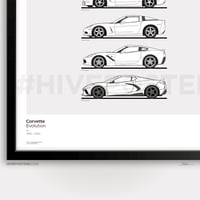Image 3 of Corvette Generations Evolution Poster