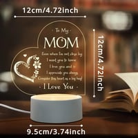 Image 3 of Mom Gifts - Engraved Night Light, 1pc, Perfect for Birthday, Christmas, Mothers Day, Valentines Day 