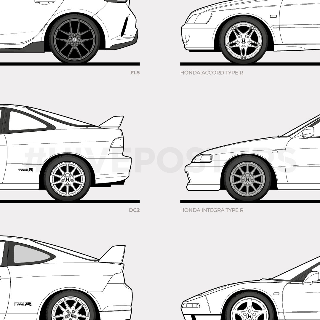 Honda Type R Evolution Poster | Hive Posters