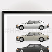 Image 2 of Mercedes 190E W201 Evolution Poster