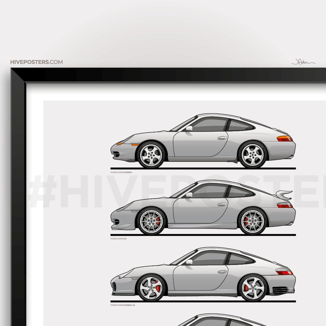 Porsche 911 996 Poster | Hive Posters