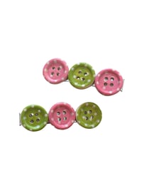 Image 1 of Button Hair Clips 