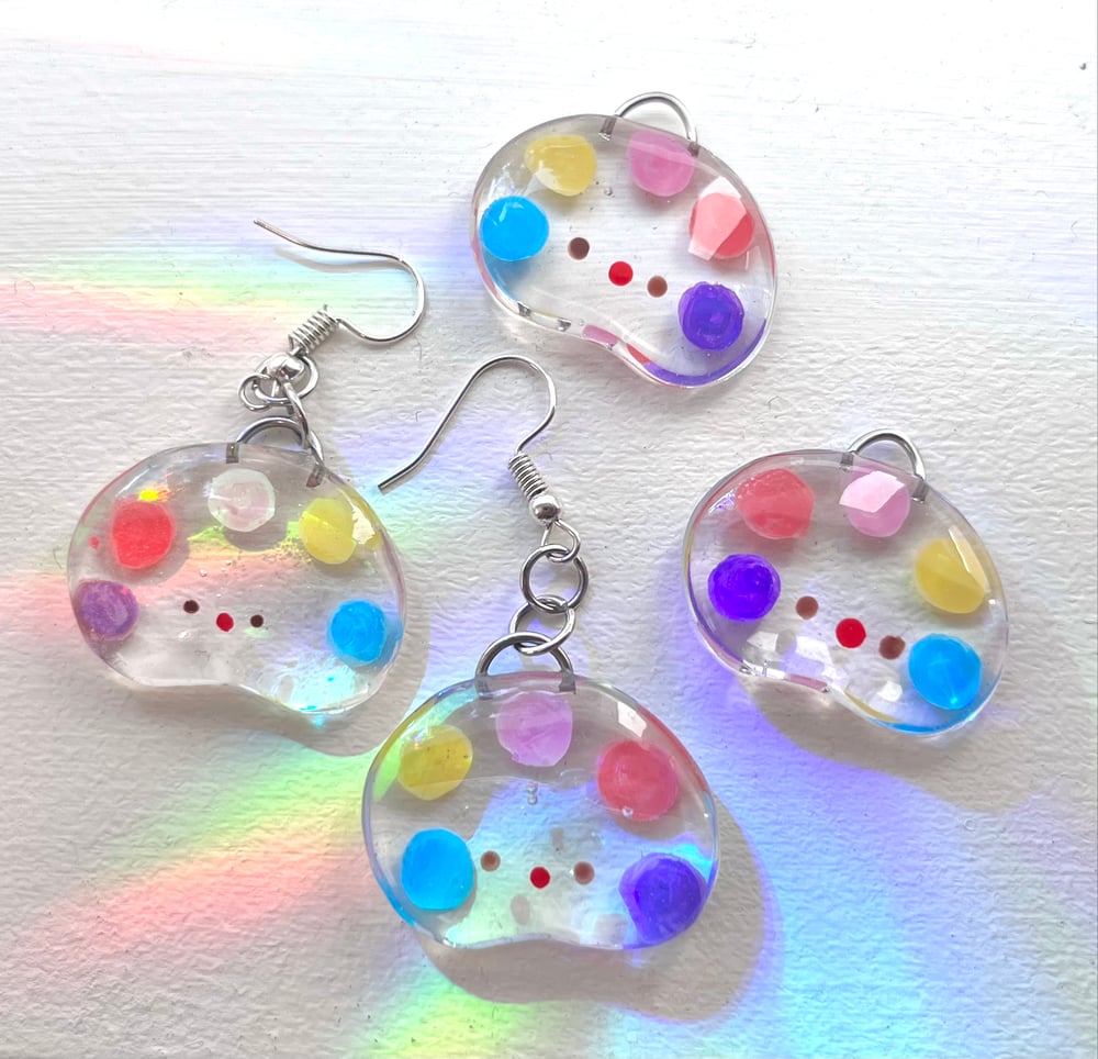 Image of Paint pallet earrings
