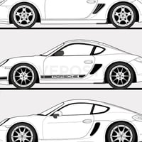 Image 5 of Porsche Cayman Generations Poster
