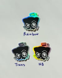 Image 3 of Pride Cat Sticker HOLOGRAPHIC