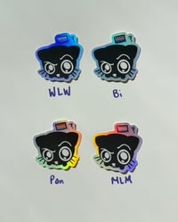 Image 4 of Pride Cat Sticker HOLOGRAPHIC