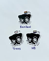 Image 3 of Pride Cat Sticker MATTE FINISH