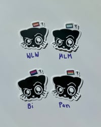 Image 4 of Pride Cat Sticker MATTE FINISH