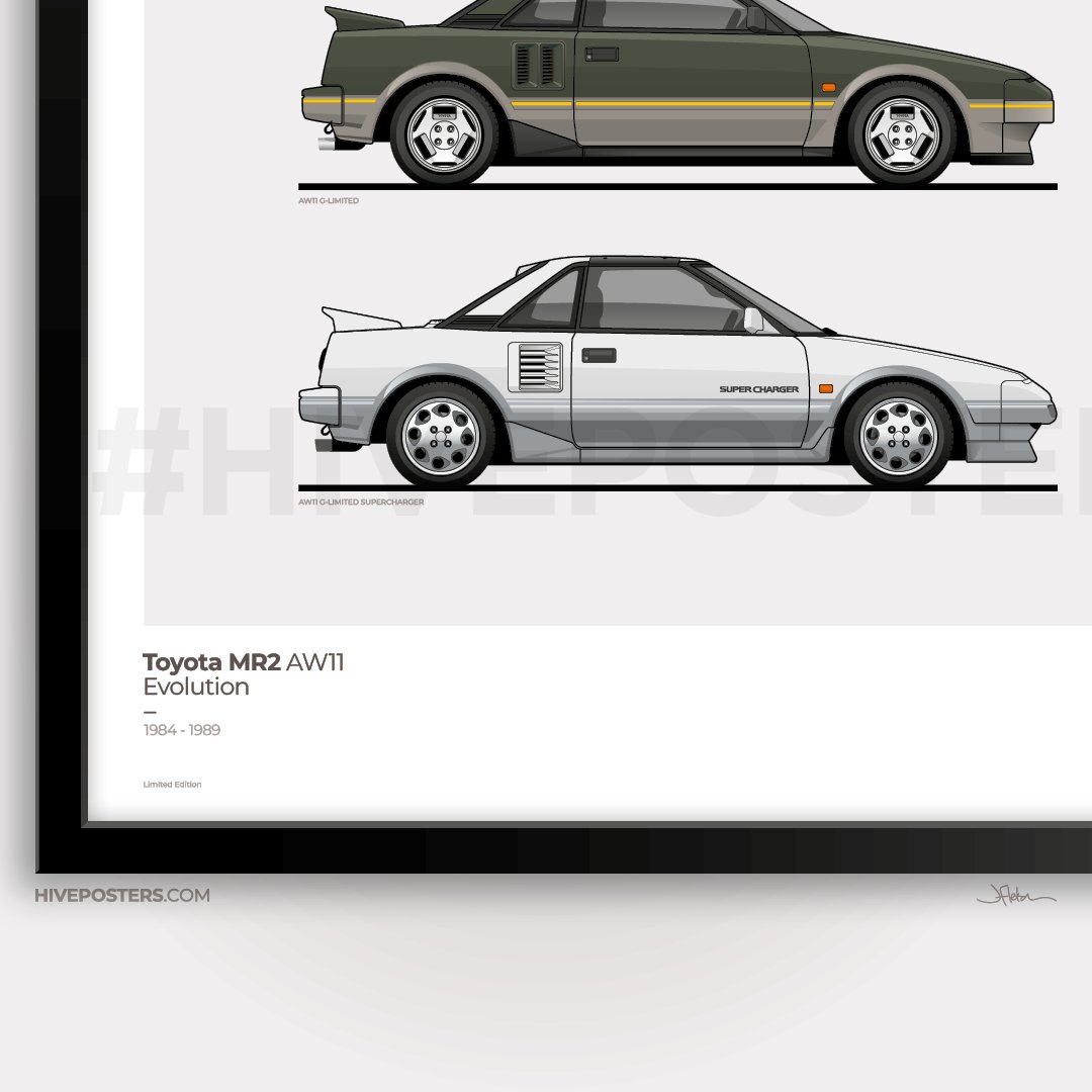 トヨタ MR2 AW-11 カタログ5冊セット 復刻版カタログ】1984年の日本カー・オブ・ザ・イヤー／トヨタMR2