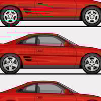 Image 5 of Toyota MR2 SW20 Generations Poster COLOUR OPTIONS