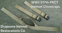 Image 1 of WWII 517th PRCT Chinstraps. NOS Buckles & HBT Webbing.