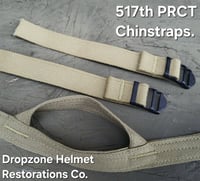 Image 3 of WWII 517th PRCT Chinstraps. NOS Buckles & HBT Webbing.