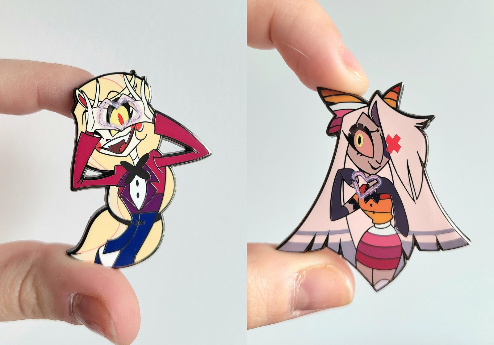 Pride at Heart at the Hazbin Hotel | Enamel Pins | Abyssal Stranger