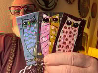 Image 2 of Kevin Seconds - Tiny Haiku Owls / 3-Piece Micro Art Set Series, Vol. 1 / #13 of 30 