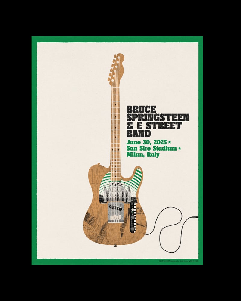 Image of Springsteen 2025 Tour Poster June 30 Milan