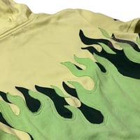 Image 9 of (L) Nike Hoodie Double Flame Series Yellow Green "Toph" 631
