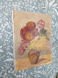 Image 1 of Bouquet de fleurs, peinture à l'huile